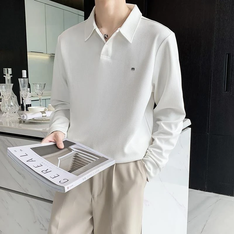 【JRXR男装】轻熟风衫男长袖翻领桖韩版潮流秋季新款潮牌休闲上衣