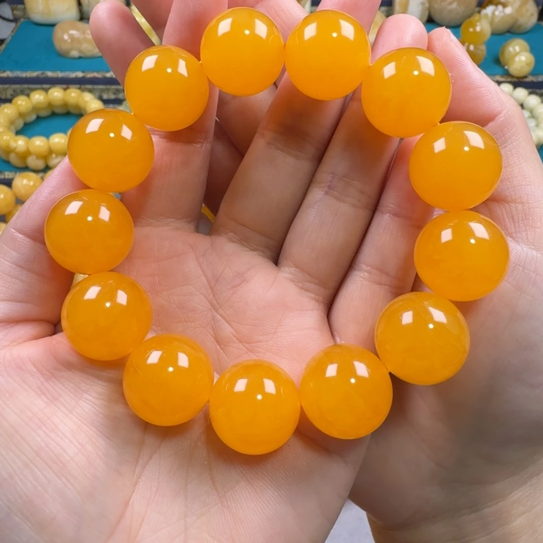 琥珀未镶嵌手链同料