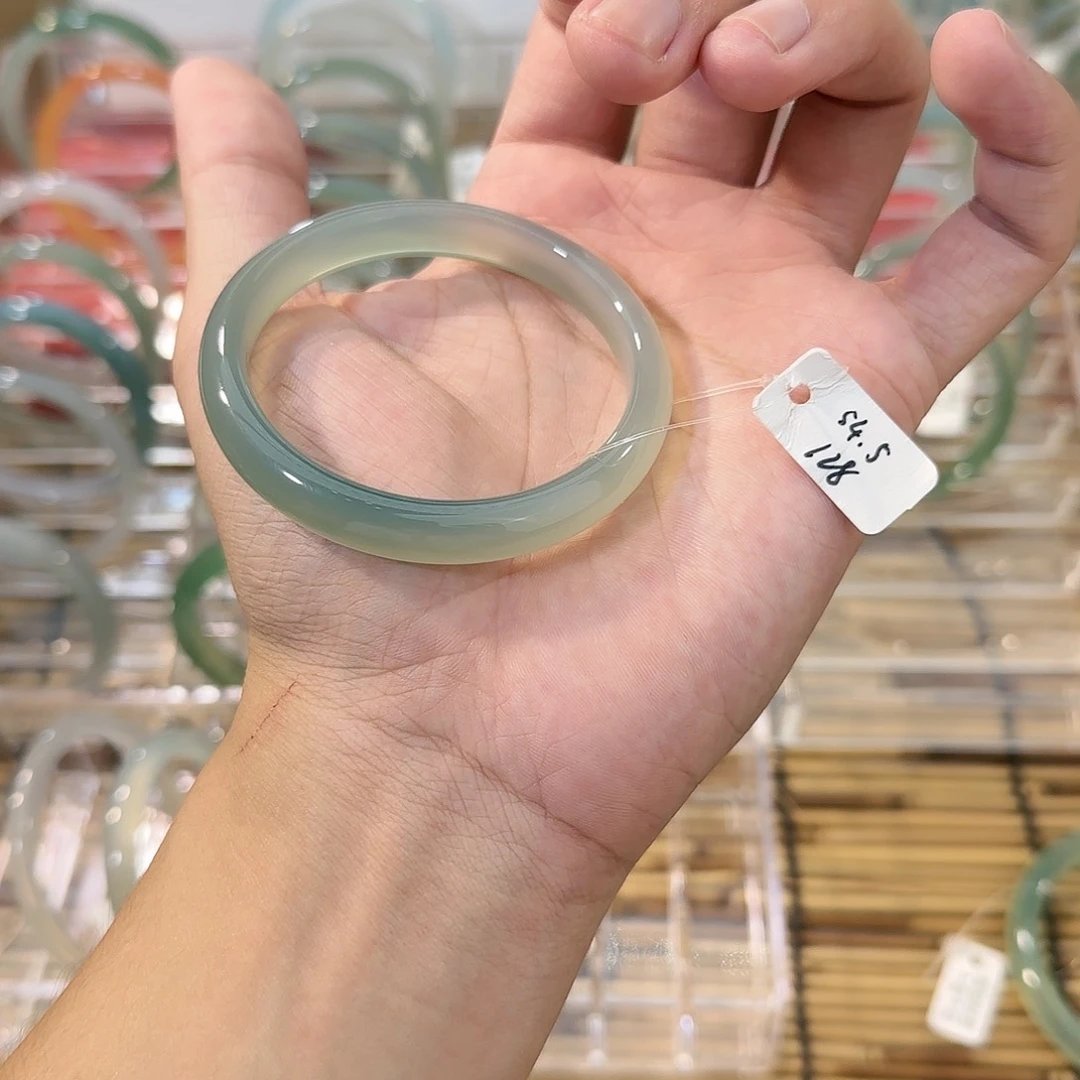 玛瑙/玉髓手镯未镶嵌圈口54.5确认再拍