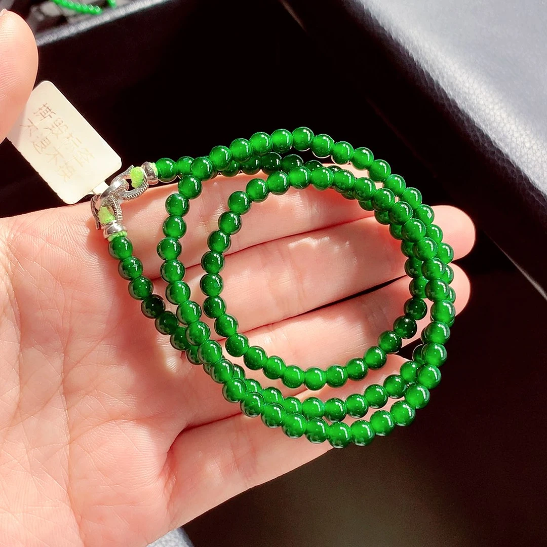翡翠未镶嵌毛衣链