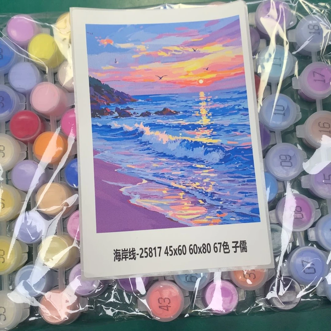 棉布海岸线中尺寸棉布