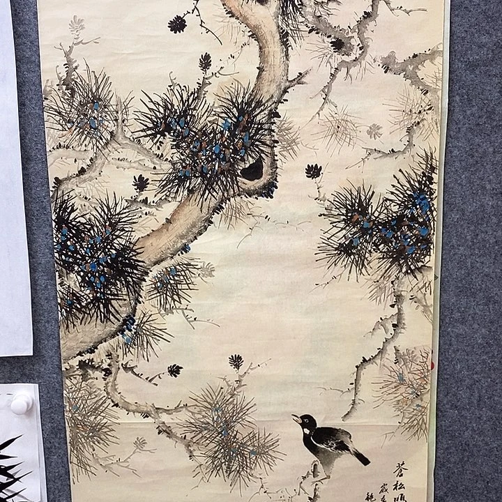 竖款新中式装饰画