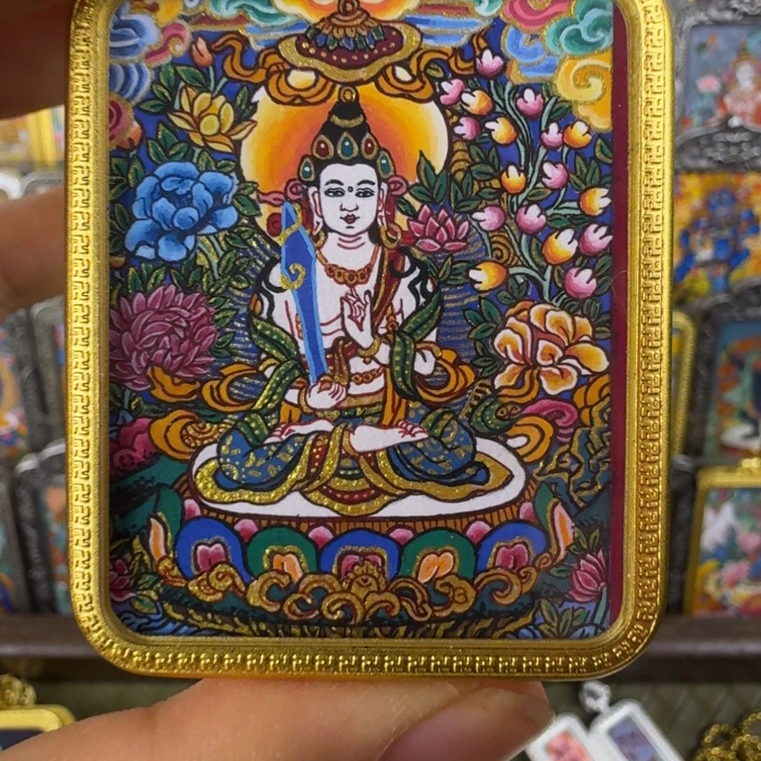 吊坠纯手绘虚空藏菩萨