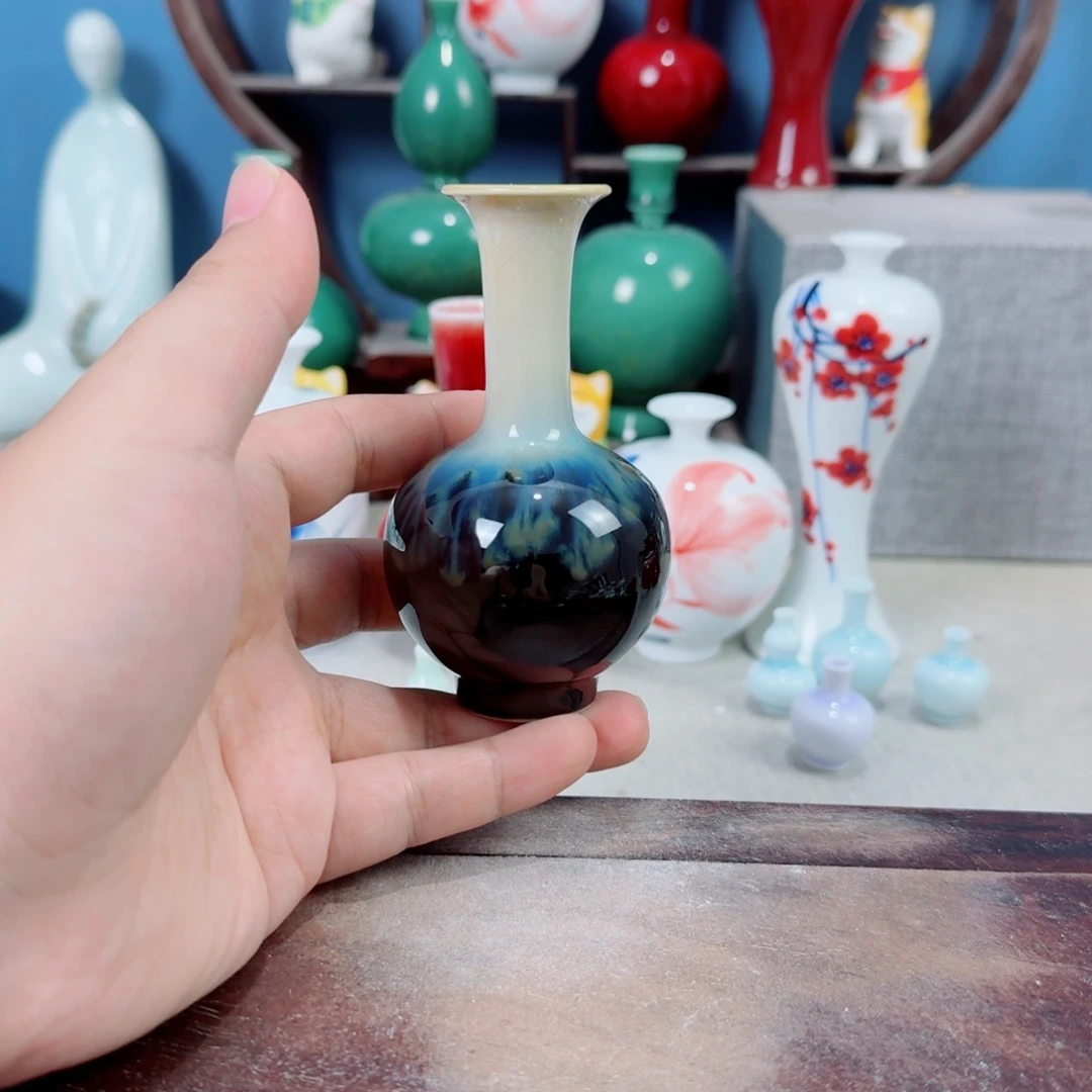 陶瓷手工小花器摆件