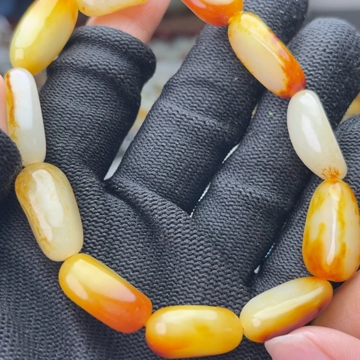 和田玉（糖玉）未镶嵌手链