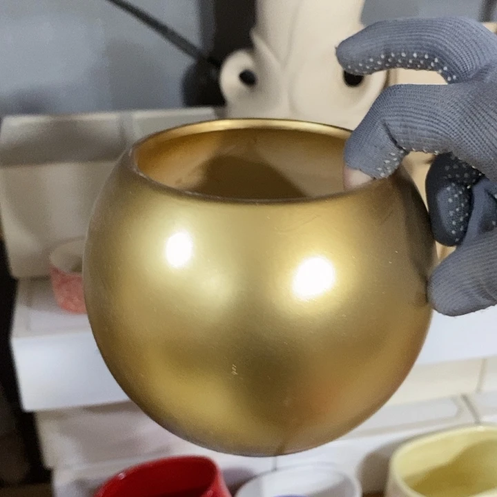 陶盆有孔 瑕疵针孔漏釉介意勿拍外高 13外口11