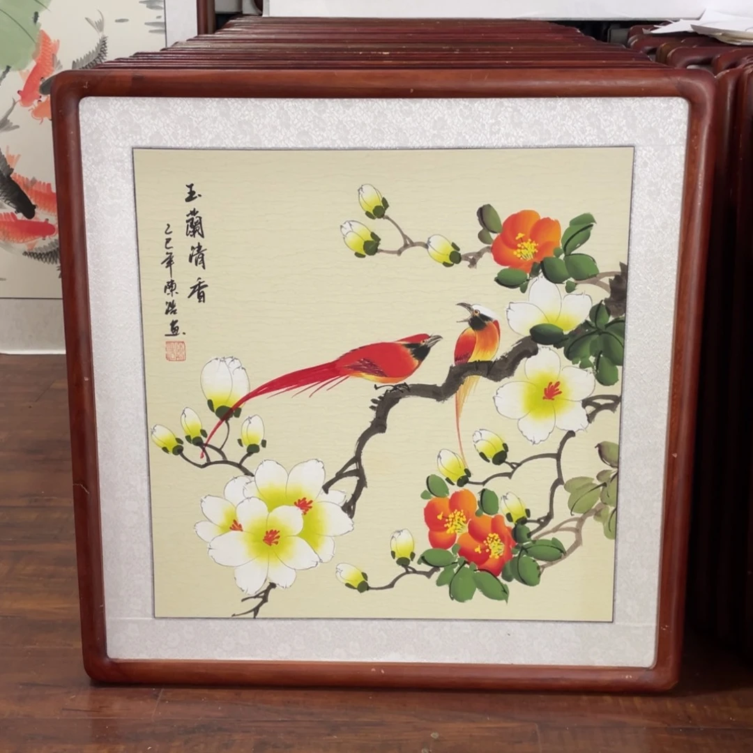 国画带框尺寸63*63厘米