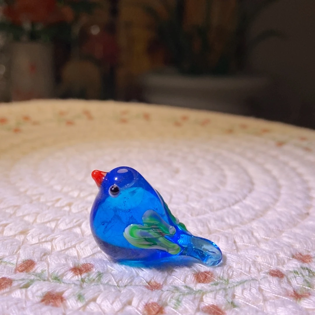 琉璃手工艺品小鸟
