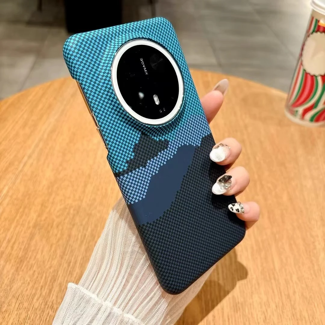 适用华为mate70pro手机壳碳纤维凯夫拉纹mate60pro磁吸超薄保护套