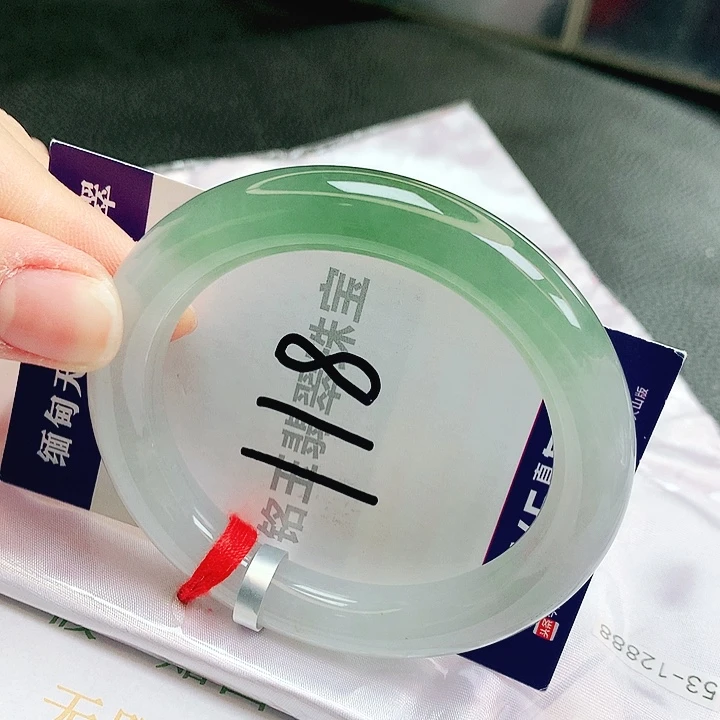翡翠未镶嵌手镯缅甸天然a货翡翠手镯