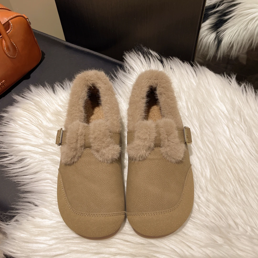 新款时尚百搭加棉博肯鞋