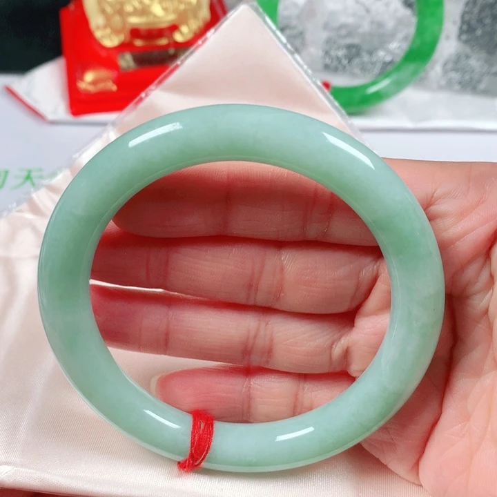 未镶嵌手镯翡翠  编号1549 圆条60
