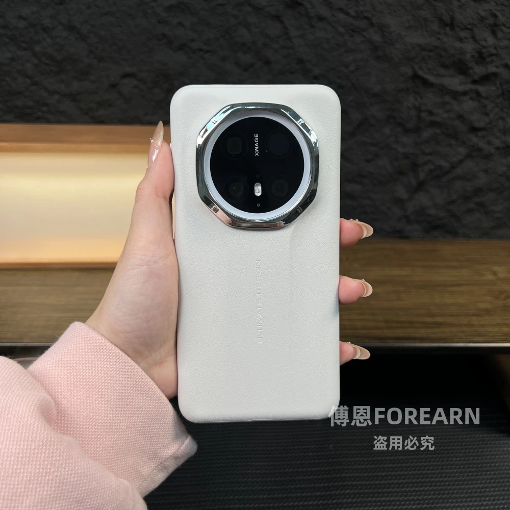 适用于华为mate70rs非凡大师手机壳真皮mate70pro超薄全包边防摔