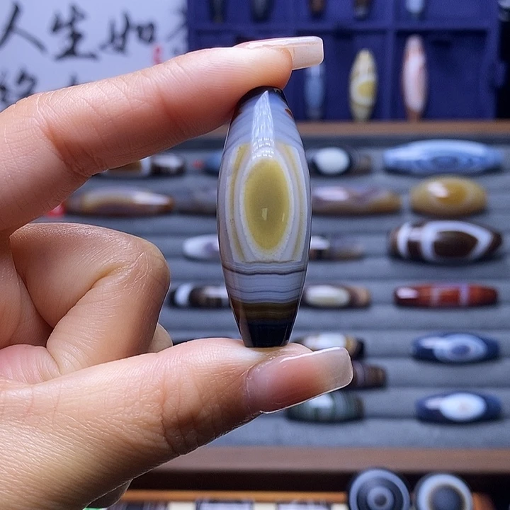 清***风玛瑙/玉髓未镶嵌颈饰