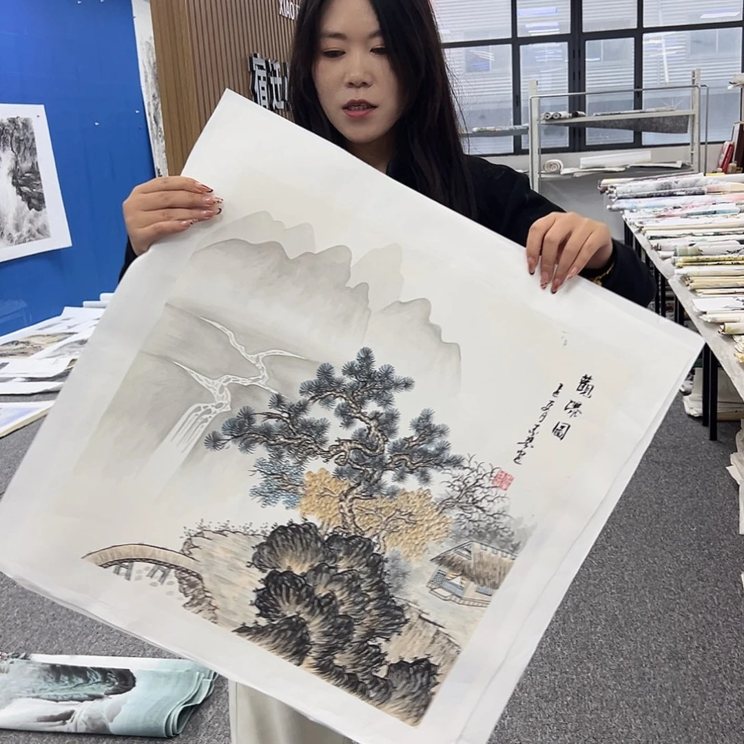 国画国画作品纯手工