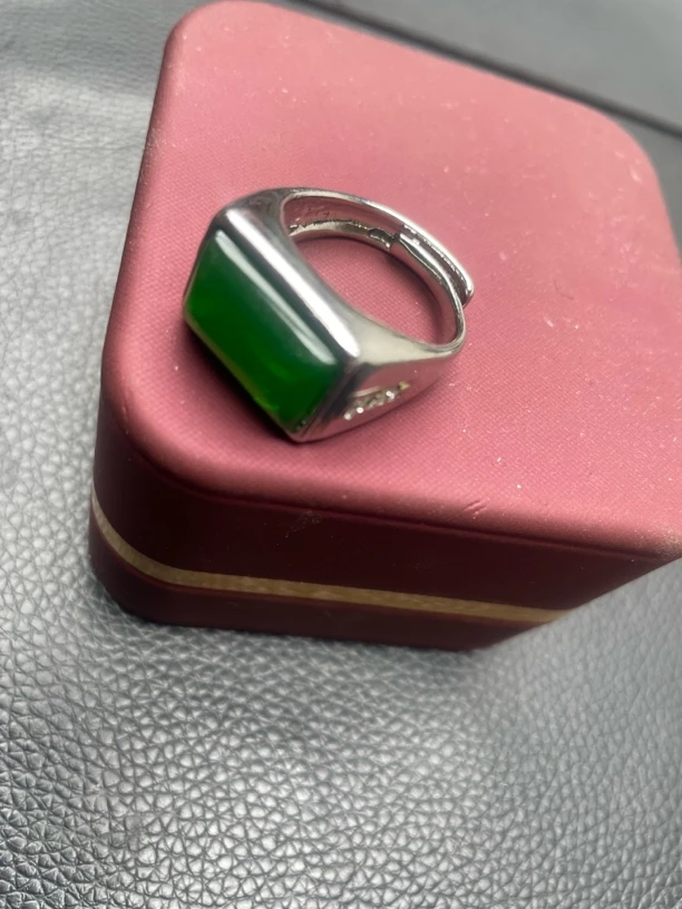 【镇店收藏 正品保障】629精美绿色开口戒指