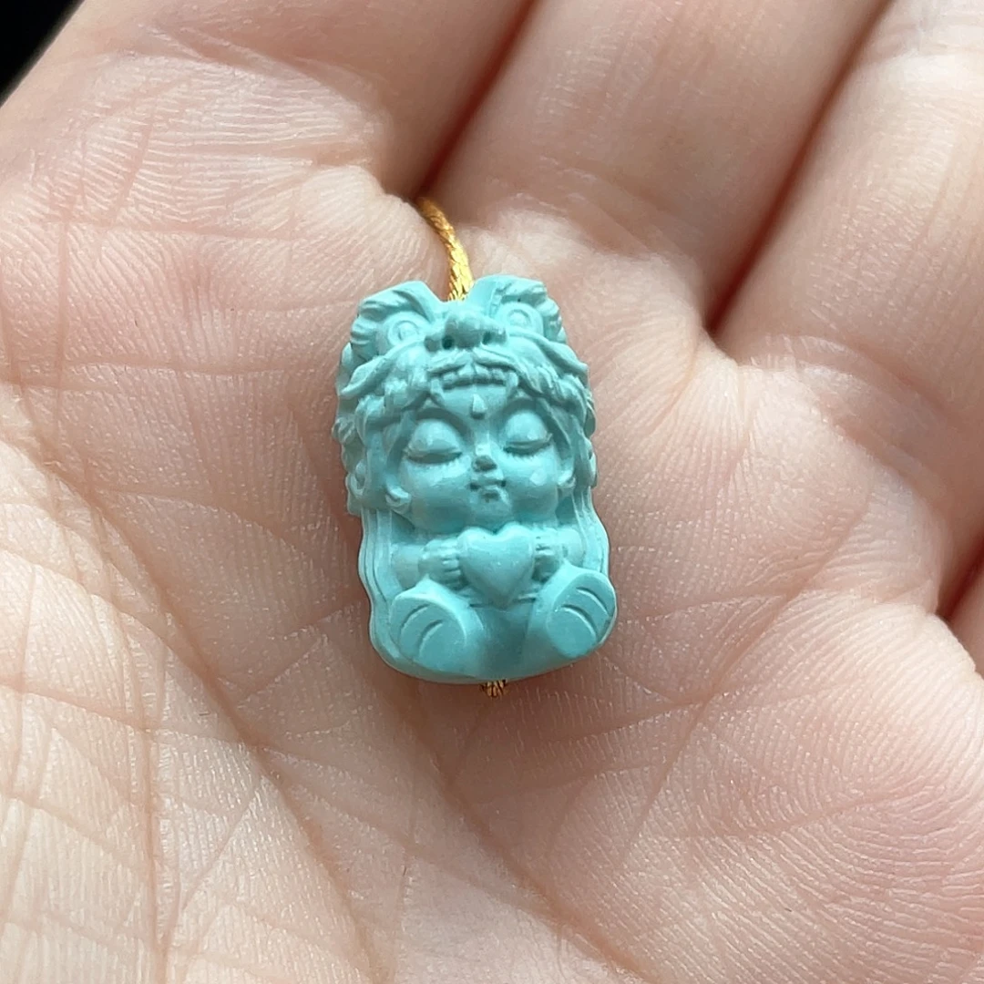 绿松石未镶嵌颈饰