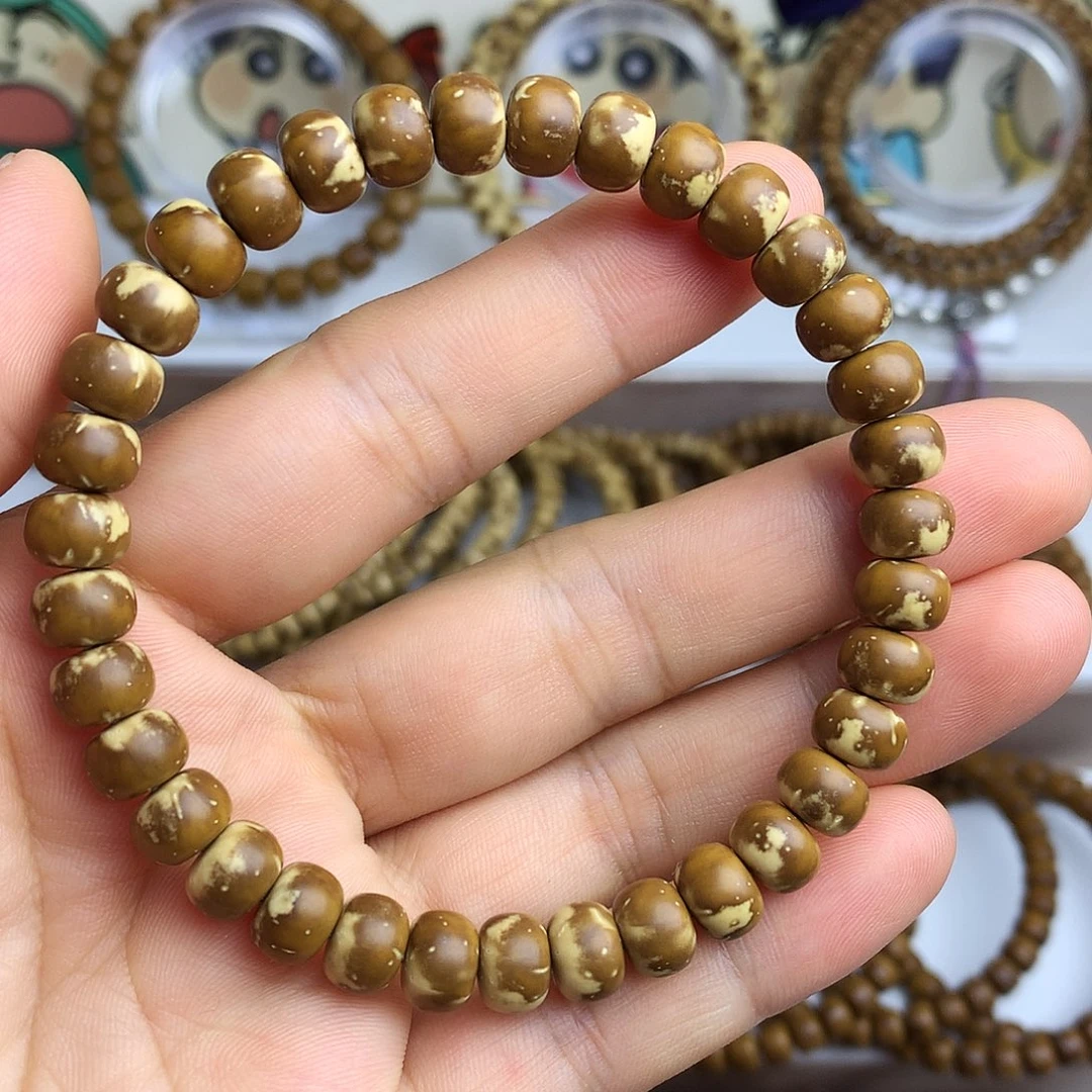 紫金鼠手串紫金鼠纯肉单圈手串花皮8mm