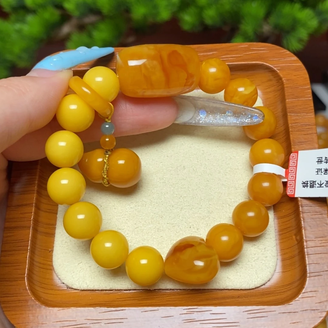 【闪购商品】未镶嵌蜜蜡手链手串