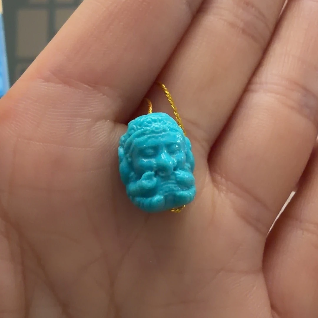 绿松石未镶嵌颈饰