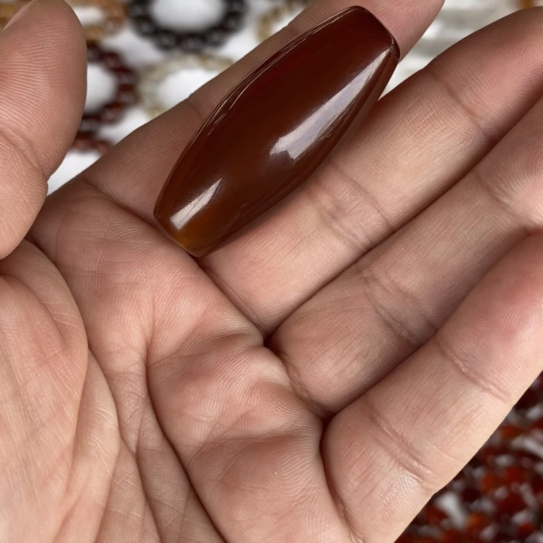 玛瑙/玉髓颈饰未镶嵌老***！