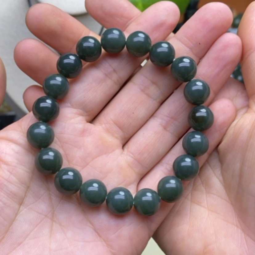 【闪购商品】未镶嵌手链岫岩老玉（透闪石质玉）