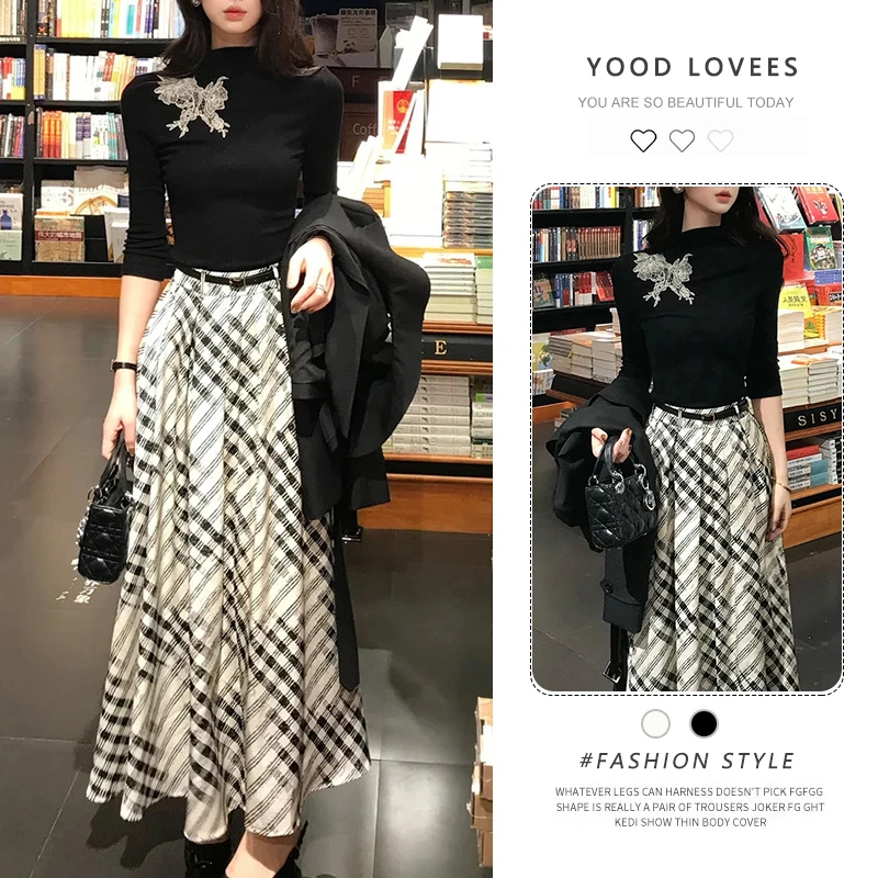 小香风春秋气质穿搭两件套女2025超火大方得体穿搭一整套正式场合