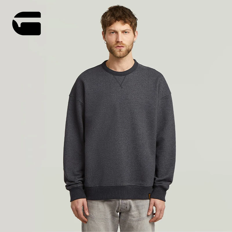 G-STAR RAW25秋季新款Essential卫衣时尚圆领宽松运动风男保暖内
