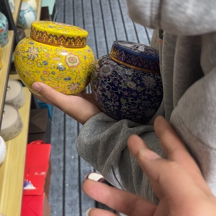 茶叶罐陶瓷家用储物罐瑕疵福利品介意勿拍