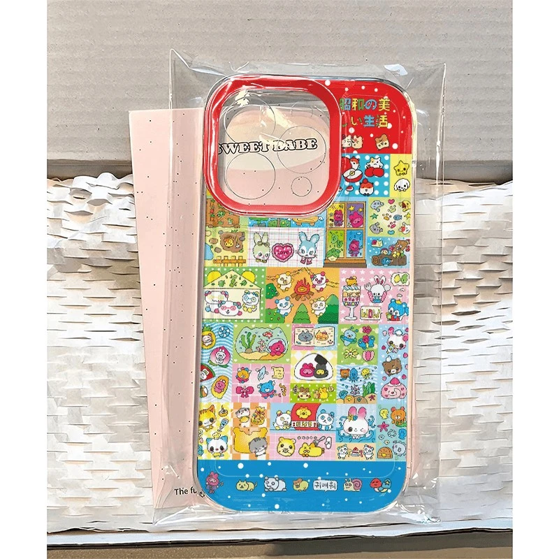 小萌物大集合适用苹果16PROMAX手机壳iPhone15防摔14小众13软壳12