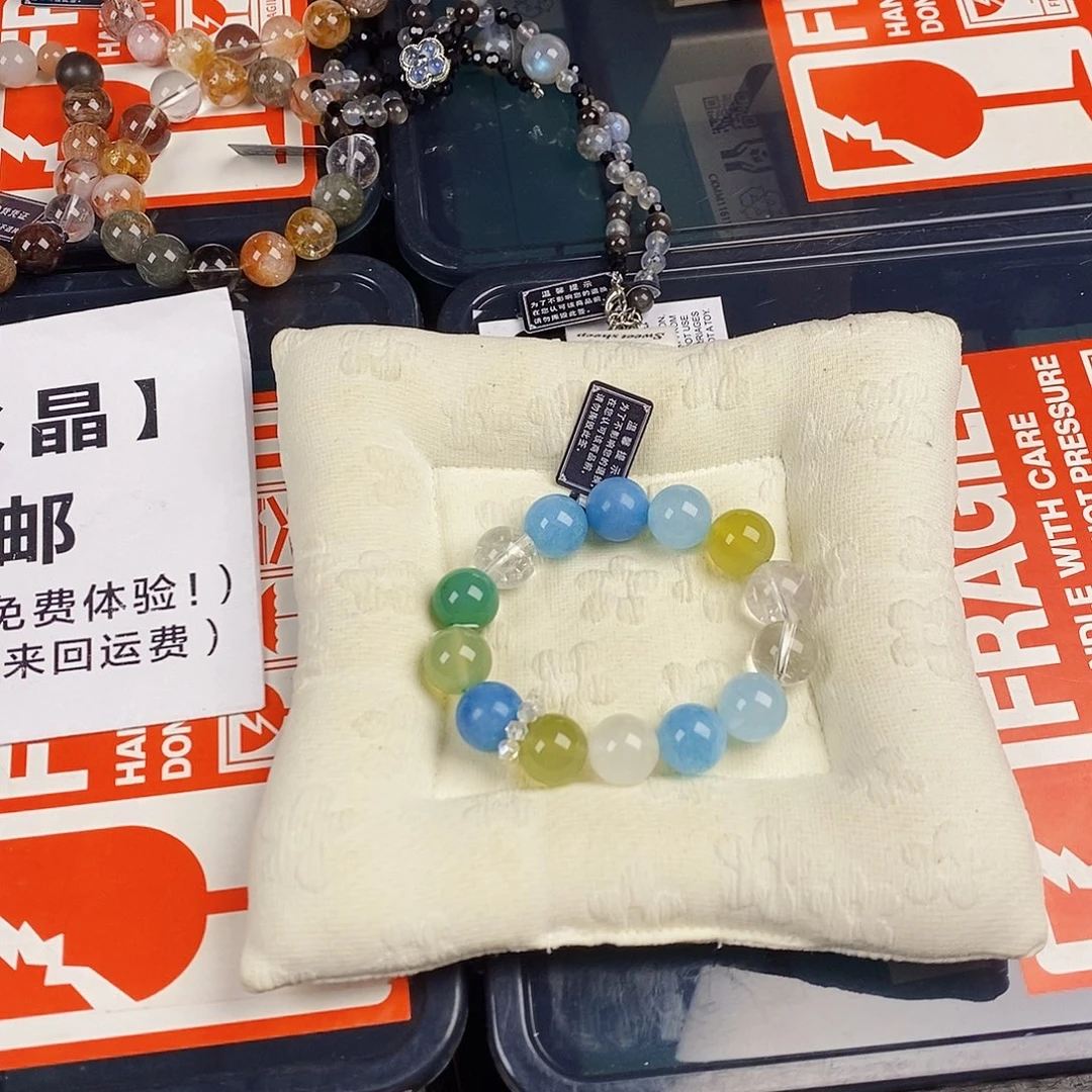 银S925镶嵌水晶手链