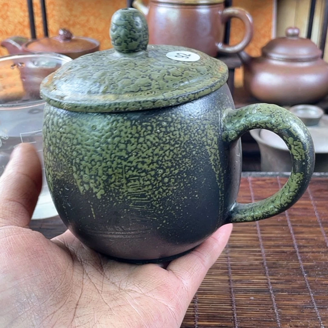 【闪购商品】?****?柴烧盖杯350毫升左右微瑕福利