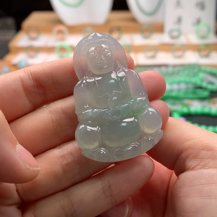 吊坠(不含链)未镶嵌翡翠天然缅甸A货翡翠