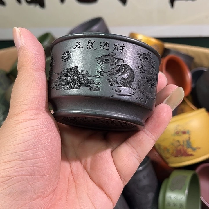 茶杯紫砂全手工紫砂主人杯