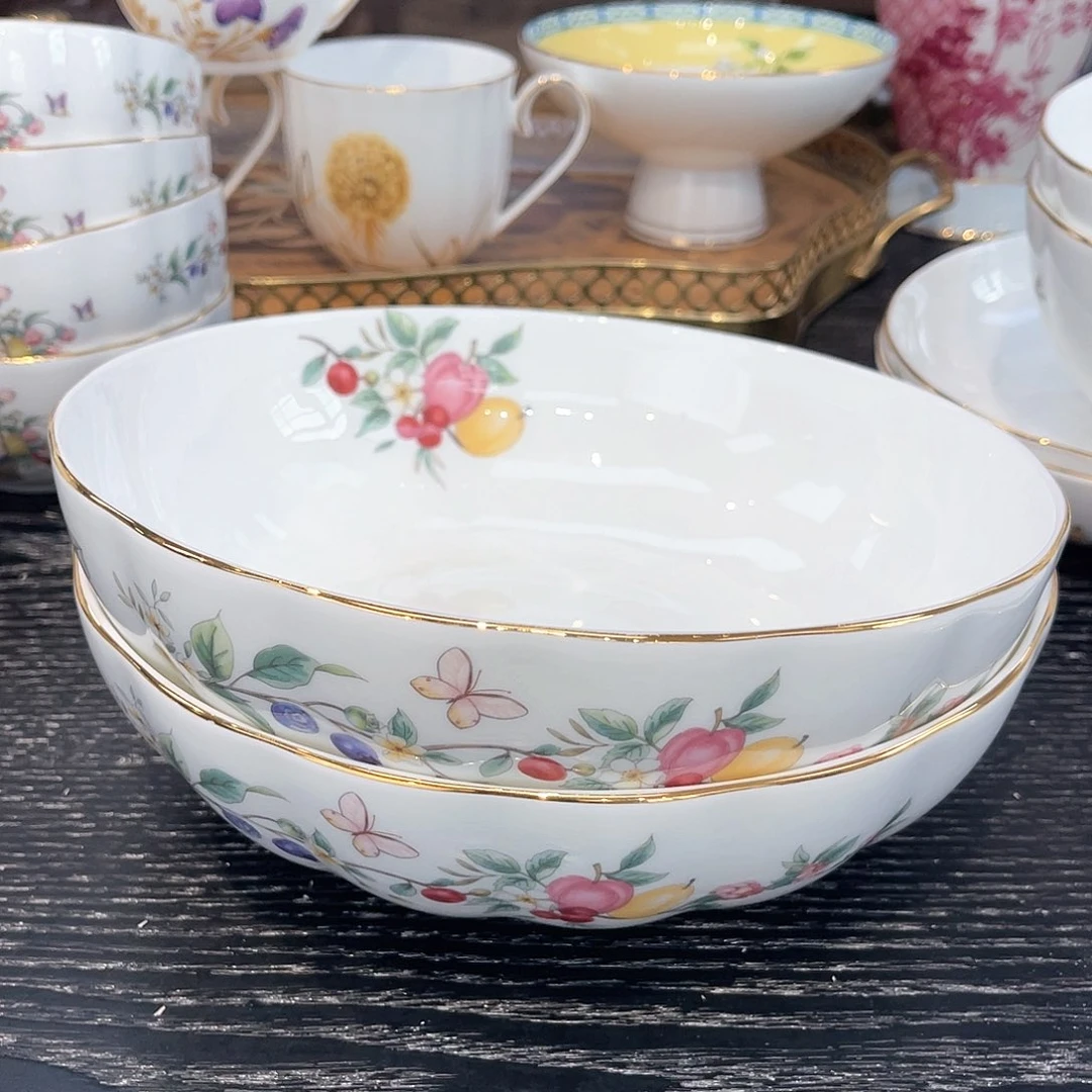 骨瓷21厘米汤碗////