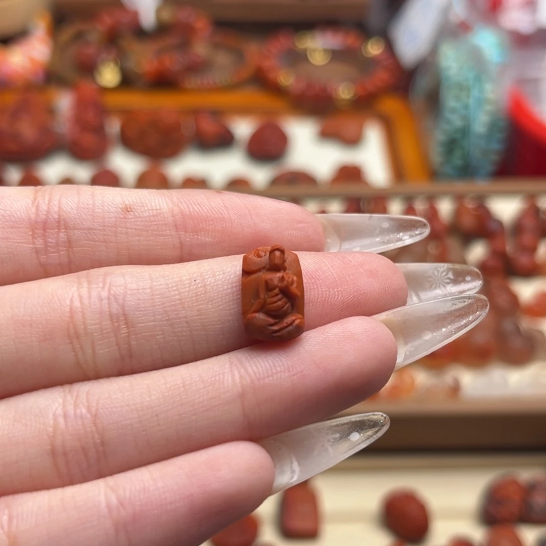 南红玛瑙未镶嵌17满肉柿子红悟道