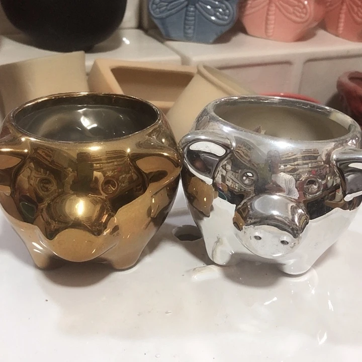 摆件多肉陶盆瑕疵有孔 介意勿拍