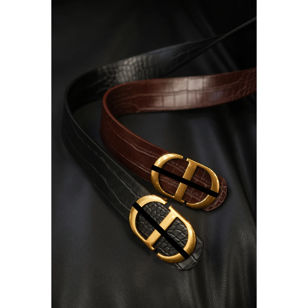 cd中古款造型5cm宽皮带百搭腰带皮带