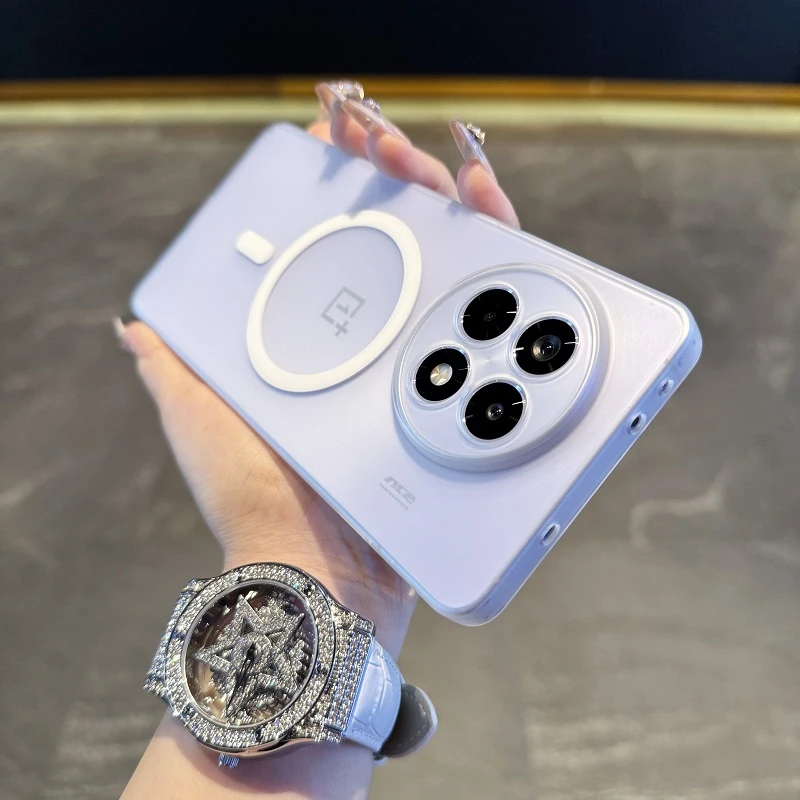 适用于一加ACE5pro手机壳磨砂ACE5全包透明磁吸ACE3硬13T简约防摔