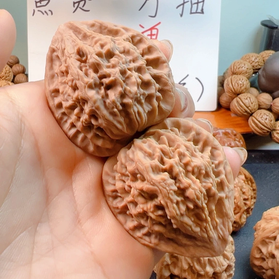 苇***儿把件文玩核桃公子帽手把件