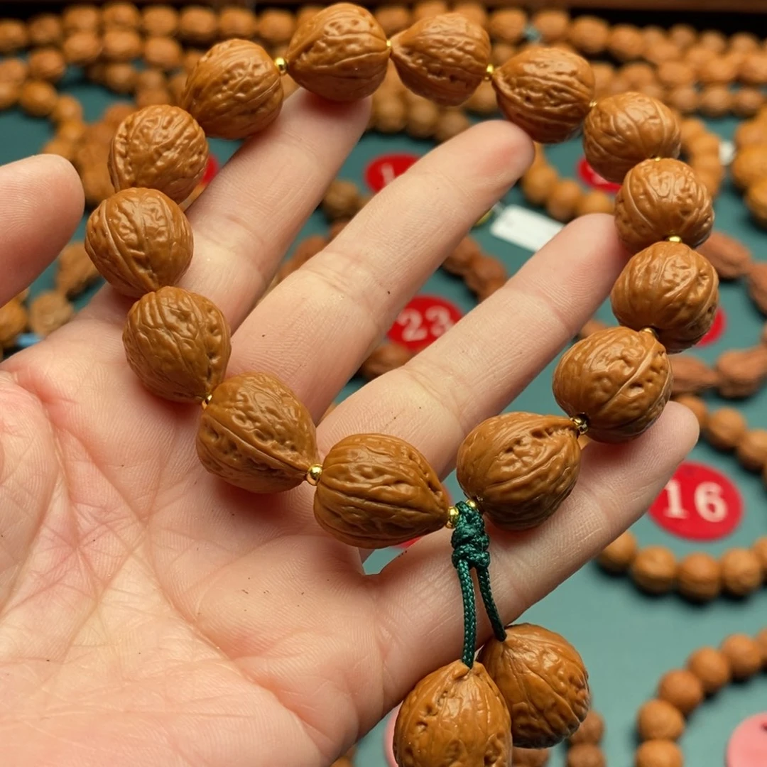 文玩核桃手串15尺寸tan xin