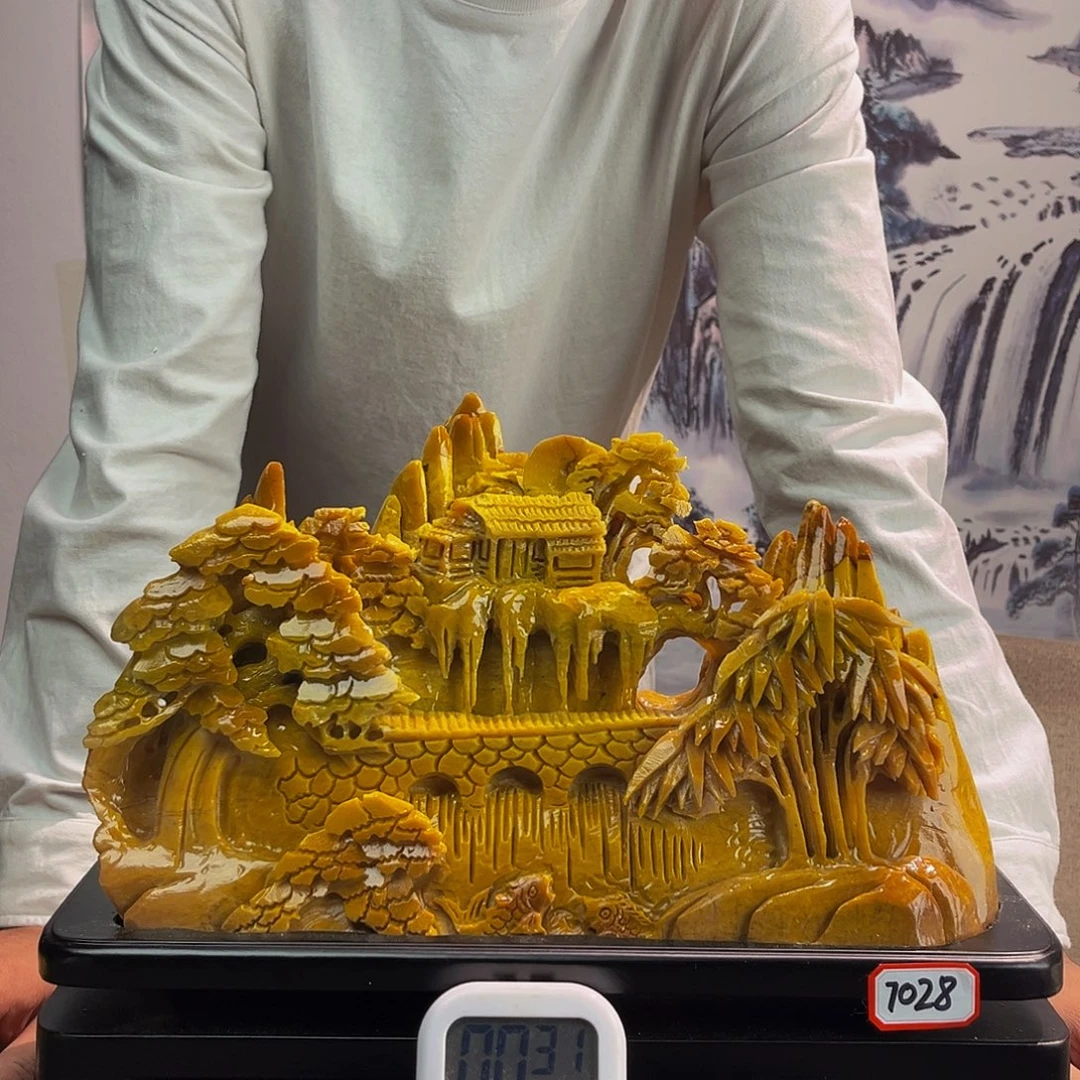 紫***晶玉玉摆件多色带底座