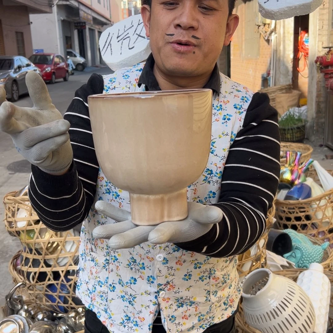 摆件82 号高中低温陶瓷工艺瓶（部分微瑕）