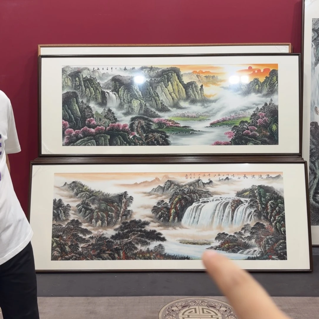 ****国画带框绘画210/80尺寸