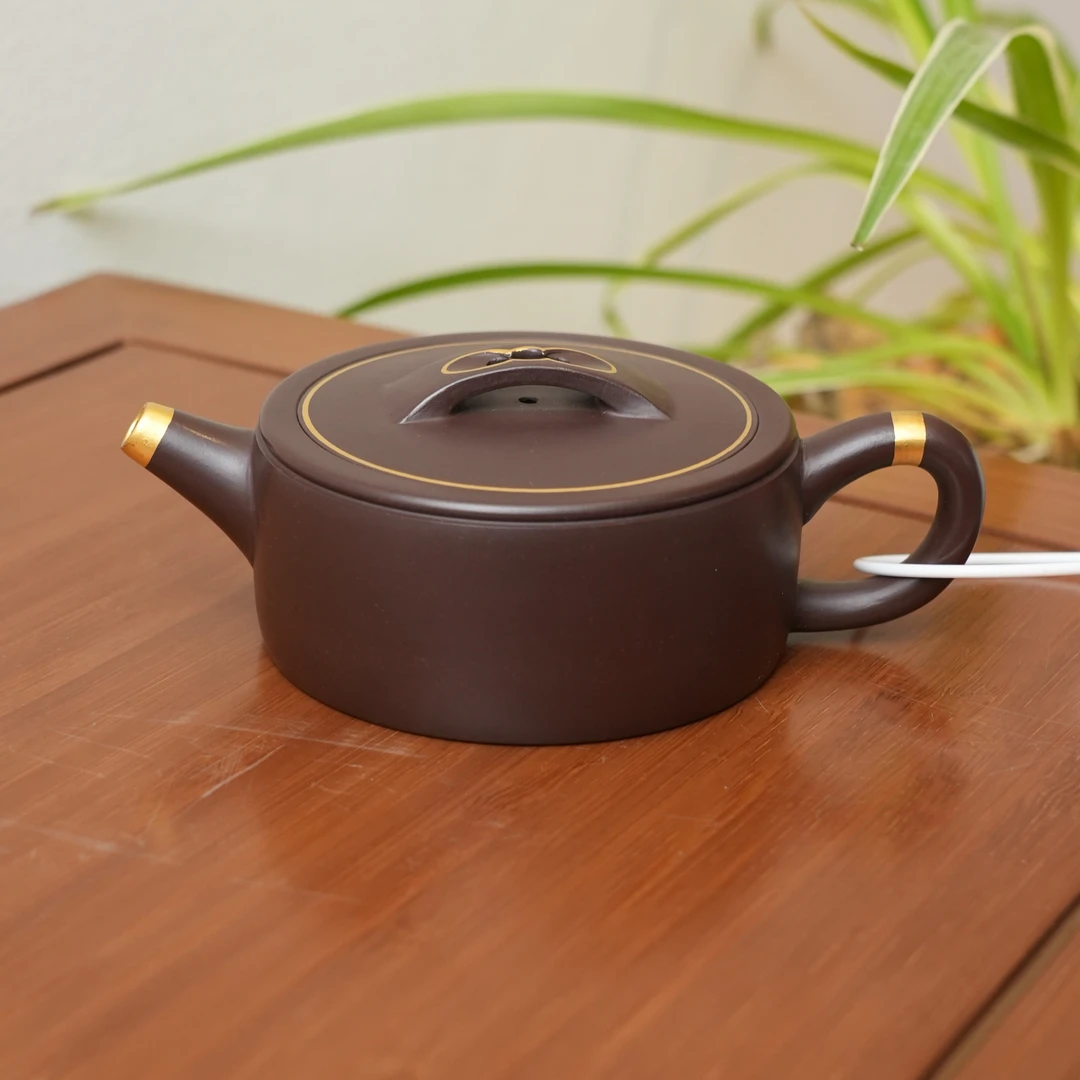 茶壶-紫茄泥-描金汉瓦MH-1890-160cc