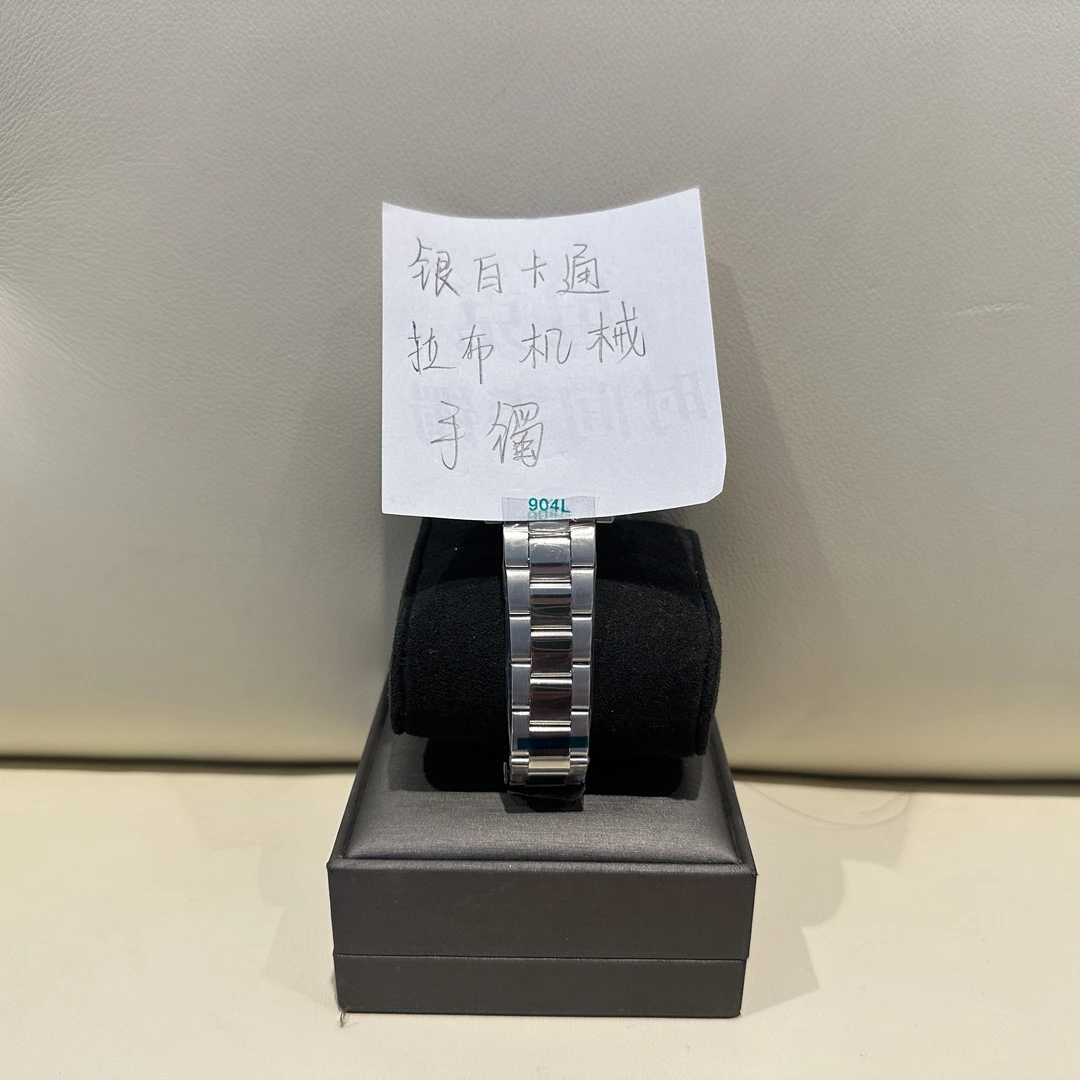 钛钢合成锆石手镯 银白卡通拉布机械手镯 ZF-J175