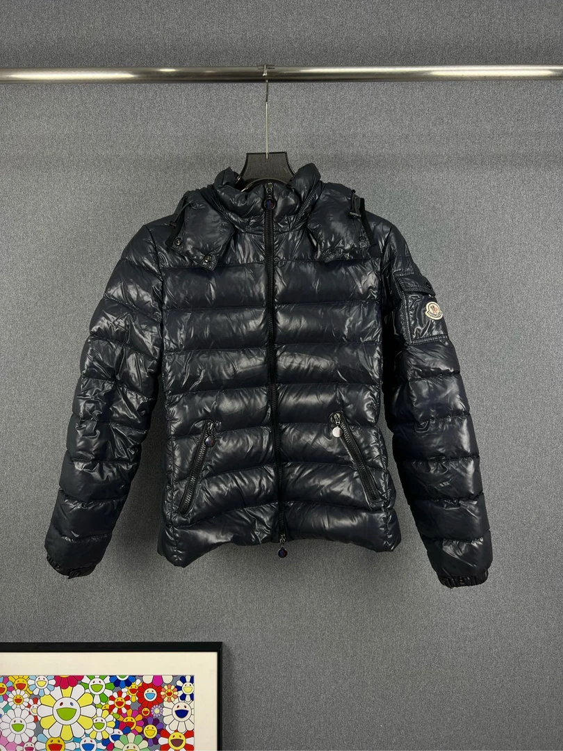 95新 MONCLER MONCLER盟可睐BADY藏蓝色羽绒服 3码 98新 A11516