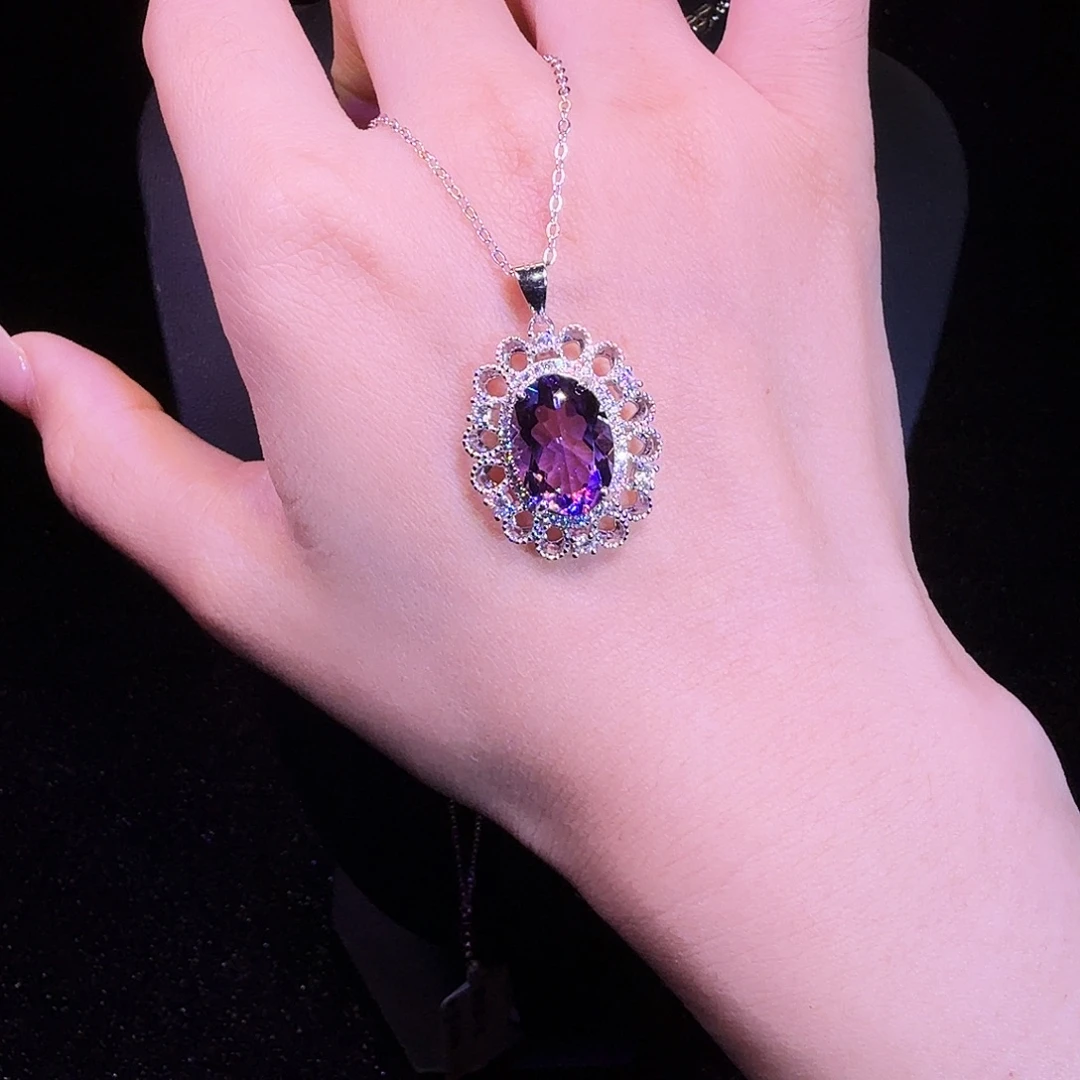 颈饰银S925镶嵌水晶