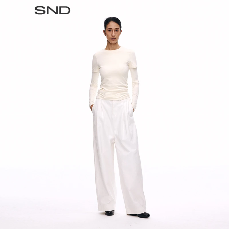 【NHOJ 设计师品牌】SND AW25 褶裥长裤女款