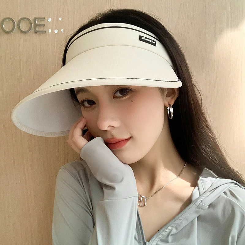 夏季女士防晒网红遮阳帽帽子新款大帽檐可爱鸭舌帽遮脸户外